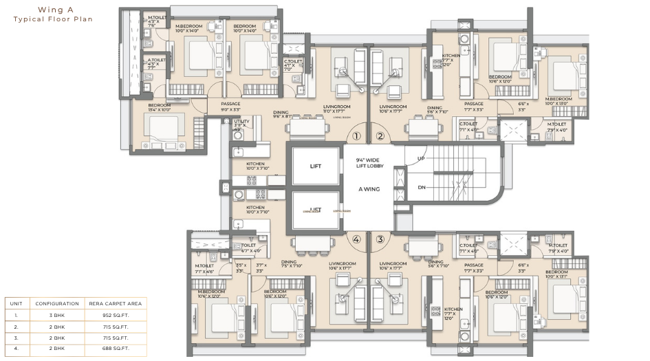 Arkade-Vistas-Typical-Floor-Plan-Wing-A